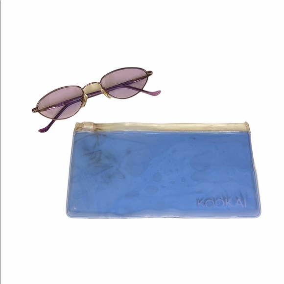 Y2K Style KOOKAI Oval Frame Tiny Purple Sunglasses - Picture 6 of 6